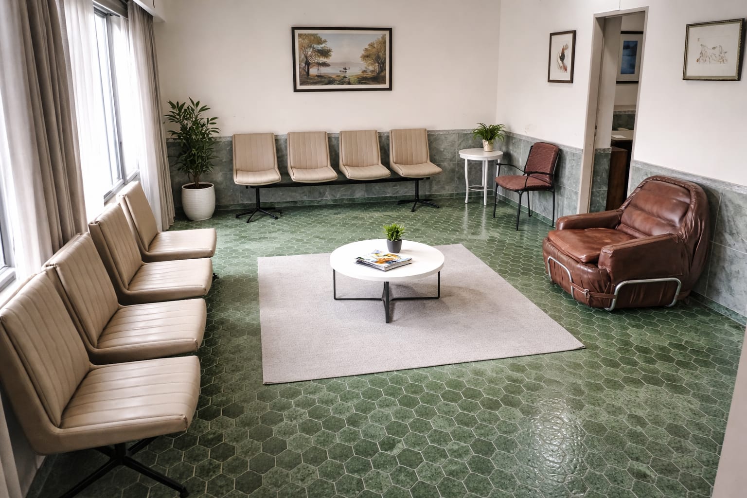 Sala de espera del consultorio